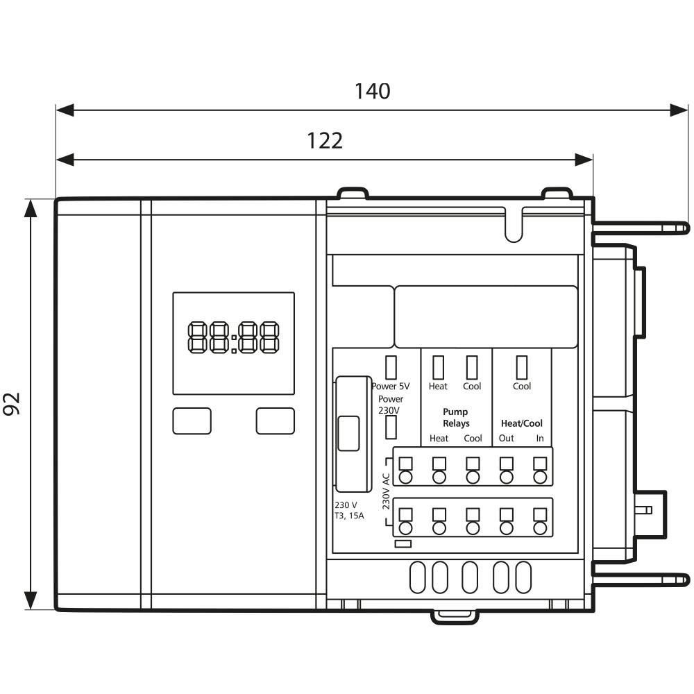 78112 Базовый модуль BM CosiTherm - Размеры AFRISO 1