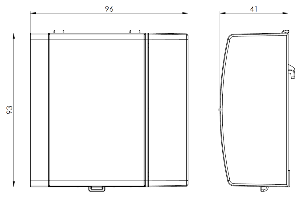 78114 Модуль управляющий проводной RM D2 CosiTherm - Размеры AFRISO 1