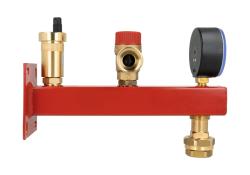 Группа безопасности котла BSS, Nmax UDT 42,6 кВт, с предохранительным клапаном MS 1,5 бар, с расширительного бака с быстроразъемным соединением