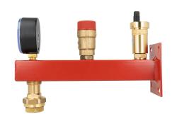 Группа безопасности котла BSS, Nmax UDT 42,6 кВт, с предохранительным клапаном MS 1,5 бар, с расширительного бака с быстроразъемным соединением