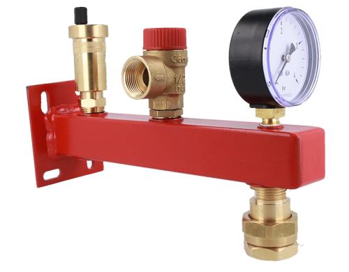 9061110 Группа безопасности котла BSS, Nmax UDT 42,6 кВт, с предохранительным клапаном MS 1,5 бар, с расширительного бака с быстроразъемным соединением - Фотогалерея AFRISO 1