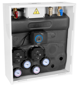 PrimoBox AZB 205 с гидрострелкой, 1 контур без смешивания и 1 контур со смесительным клапаном и приводом ARM