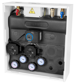 PrimoBox AZB 205 с гидрострелкой, 1 контур без смешивания и 1 контур со смесительным клапаном и приводом ARM