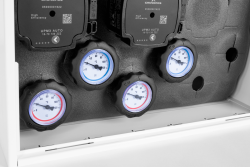 PrimoBox AZB 205 с гидрострелкой, 1 контур без смешивания и 1 контур со смесительным клапаном и приводом ARM