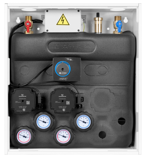 7620500 PrimoBox AZB 205 с гидрострелкой, 1 контур без смешивания и 1 контур со смесительным клапаном и приводом ARM - Фотогалерея AFRISO 1