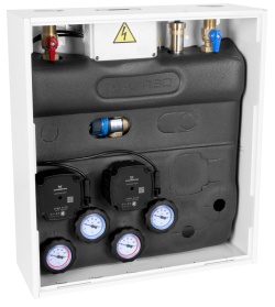 PrimoBox AZB 201 с гидрострелкой, 1 контур без смешивания и 1 контур с термостатическим клапаном ATM