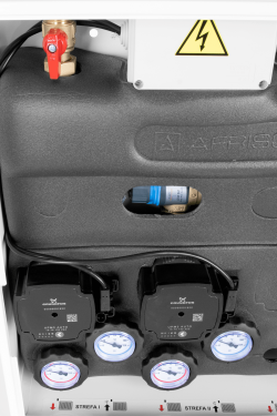 PrimoBox AZB 201 с гидрострелкой, 1 контур без смешивания и 1 контур с термостатическим клапаном ATM