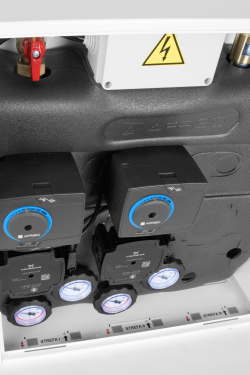 PrimoBox AZB 255 с гидрострелкой, 2 контура со смесительным клапаном и приводом ARM