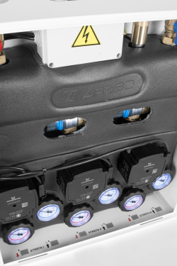 PrimoBox AZB 311 с гидрострелкой, 1 контур без смешивания и 2 контура с термостатическим клапаном ATM