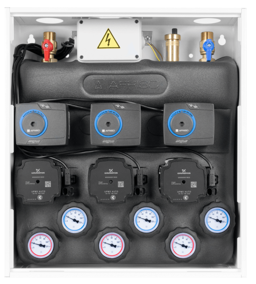 7636500 PrimoBox AZB 365 с гидрострелкой, 3 контура со смесительным клапаном и приводом ARM - Фотогалерея AFRISO 1