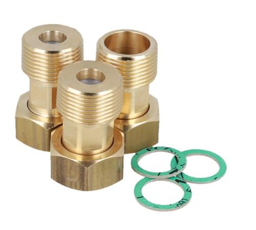 1220110 Комплект резьбовых соединений для клапана ATM, 3x гайки ВРП3/4" x НРК3/4", 2 обратных клапана - Фотогалерея AFRISO 1