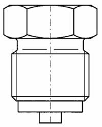 Редукция для манометра, ВР1/4" x НР1/2"