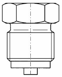 Редукция для манометра, ВР1/2" x НР1/4"