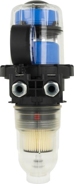 Масляный фильтр со встроенным воздухоотводчиком FloCo-Top-2CM MS-5, соединение НР3/8" x ВР3/8", короткий фильтрующий элемент Opticlean MS-5, 20-35 мкм