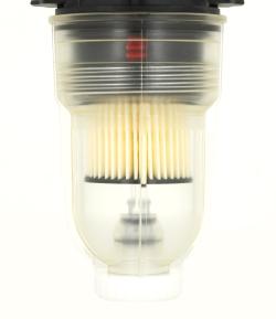 Масляный фильтр со встроенным воздухоотводчиком FloCo-Top-2CM MS-5, соединение НР3/8" x ВР3/8", короткий фильтрующий элемент Opticlean MS-5, 20-35 мкм