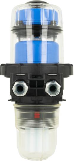 Масляный фильтр со встроенным воздухоотводчиком FloCo-Top-1C Si, соединение НР3/8" x ВР3/8", короткий пластиковый фильтрующий элемент 50 мкм