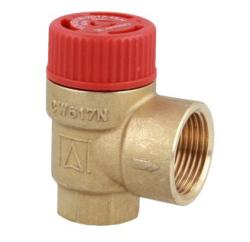 Предохранительный клапан для центрального отопления MS, 6 бар, ВР1/2" x ВР3/4"