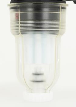 Масляный фильтр со встроенным воздухоотводчиком FloCo-Top-2CM Si, соединение НР3/8" x ВР3/8", короткий пластиковый фильтрующий элемент 50 мкм