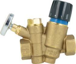 Термостатический балансировочный клапан ATB 210 с функцией перегрева для циркуляции ГВС, DN20, 40÷60°C, kv 1,7 м³/ч