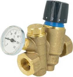Термостатический балансировочный клапан ATB 200 с функцией перегрева для циркуляции ГВС, DN15, 40÷60°C, kv 1,7 м³/ч