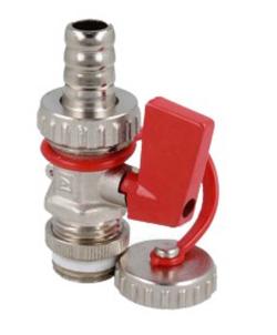 Кран для заправки и опорожнения системы KFE, НР1/2", никелированный