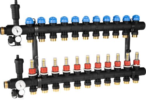 81371 ProCalida EF1 на 11 контуров отопления, ротаметры 0,2÷1,6 л/мин - Фотогалерея AFRISO 1