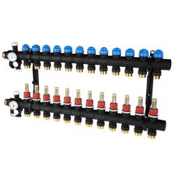ProCalida EF1 на 12 контуров отопления, ротаметры 0,2÷1,6 л/мин