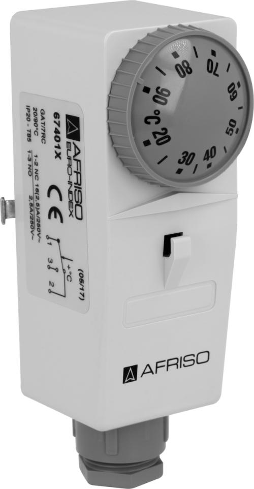 6740100 Термостат накладной BRC, 20÷90°C, внешняя настройка - Фотогалерея AFRISO 1