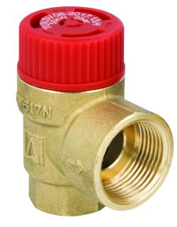 Предохранительный клапан для центрального отопления MS, 3 бар, ВР1/2" x ВР3/4"