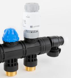 Термоэлектрический привод TSA-02 FO, ВР m³0x1,5 мм, 24 В AC/DC, НЗ, функция ручного управления