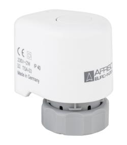 Термоэлектрический привод TSA-03, ВР m³0x1,5 мм, 230 В AC со вспомогательным выключателем, НЗ