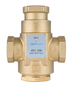 Термический клапан ATV 336, DN25, ВР1", kvs 9, 60°C