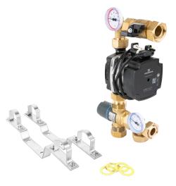 Насосно-смесительный узел BTU 501 для теплого пола с клапаном ATM, насос Grundfos UPm³ Auto