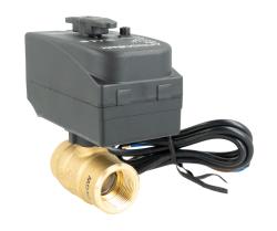 2-ходовой шаровой кран с приводом BEV, DN20, ВР3/4", Kvs 45 м³/ч, 230 В AC, НЗ