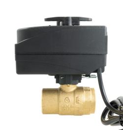 2-ходовой шаровой кран с приводом BEV, DN20, ВР3/4", Kvs 45 м³/ч, 230 В AC, НЗ