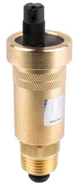 Автоматический вертикальный воздухоотводчик PrimoVent НР3/8" с Aquastop и отсечным клапаном НР1/2"