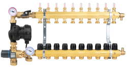 Насосно-смесительный узел BTU 502 AP для теплого пола с клапаном ATM 761, насос AFRISO APH 160
