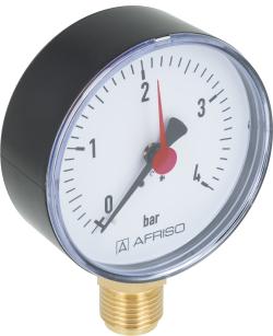 Манометр RF 80, fi80 мм, 0÷4 бар, НР1/2", rad, кл. 2,5