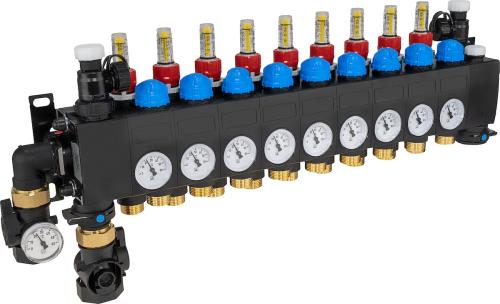 81489 ProCalida CC на 9 контуров отопления, ротаметры 0,75÷3,75 л/мин - Фотогалерея AFRISO 1