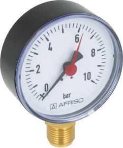 Манометр RF 80, fi80 мм, 0÷10 бар, НР1/2", rad, кл. 2,5