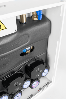 PrimoBox AZB 301 с гидрострелкой, 2 контура без смешивания и 1 контур с термостатическим клапаном ATM