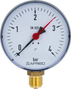 Манометр RF 100, fi100 мм, 0÷4 бар, НР1/2", rad, кл. 2,5