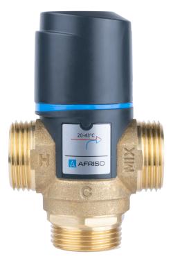 Термостатический смесительный клапан ATM 361, DN20, НРП1", 20÷43°C, Kvs 1,6 м³/ч