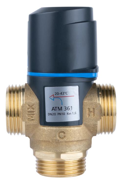 1236110 Термостатический смесительный клапан ATM 361, DN20, НРП1", 20÷43°C, Kvs 1,6 м³/ч - Фотогалерея AFRISO 1