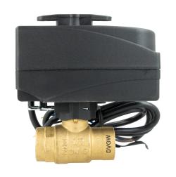 2-ходовой шаровой кран с приводом BEV, DN15, ВР1/2", Kvs 20 м³/ч, 230 В AC, НЗ