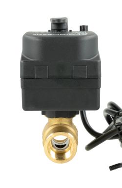 2-ходовой шаровой кран с приводом BEV, DN15, ВР1/2", Kvs 20 м³/ч, 230 В AC, НЗ