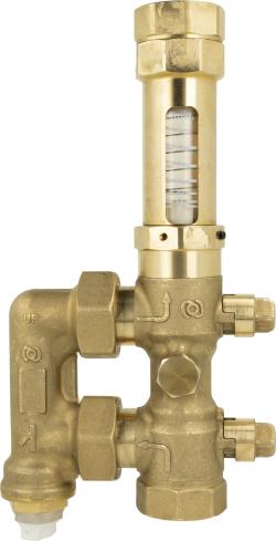 Комплект сервисной арматуры AHS 500 для тепловых насосов, с сетчатым фильтром, с расходомером 5÷42 л/мин, соединения ВРП1"