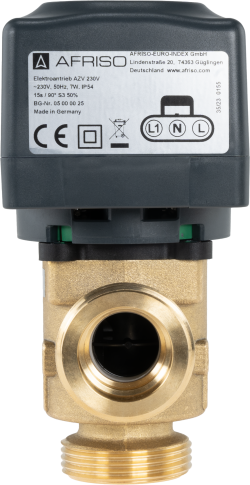 3-ходовой зональный клапан AZV 844, DN25, НРП1 1/4", Kvs 11