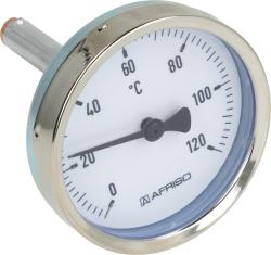Термометр биметаллический BiTh 63, fi63 мм, 0÷120°C, L 63 мм, НР1/2", ax, кл. 2