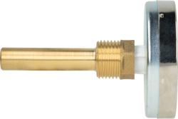 Термометр биметаллический BiTh 63, fi63 мм, 0÷120°C, L 63 мм, НР1/2", ax, кл. 2